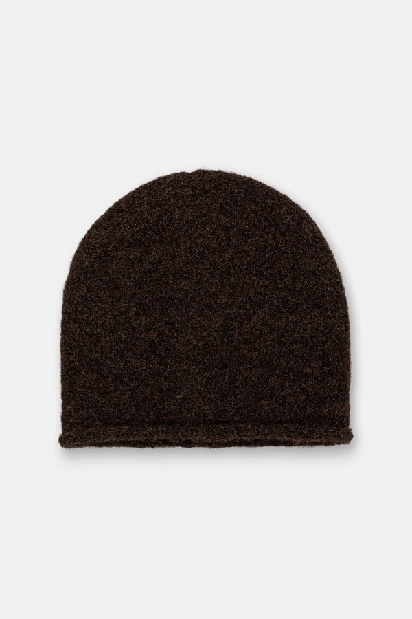 Шапка beanie женская из добавлением шерсти Medicine цвет коричневый