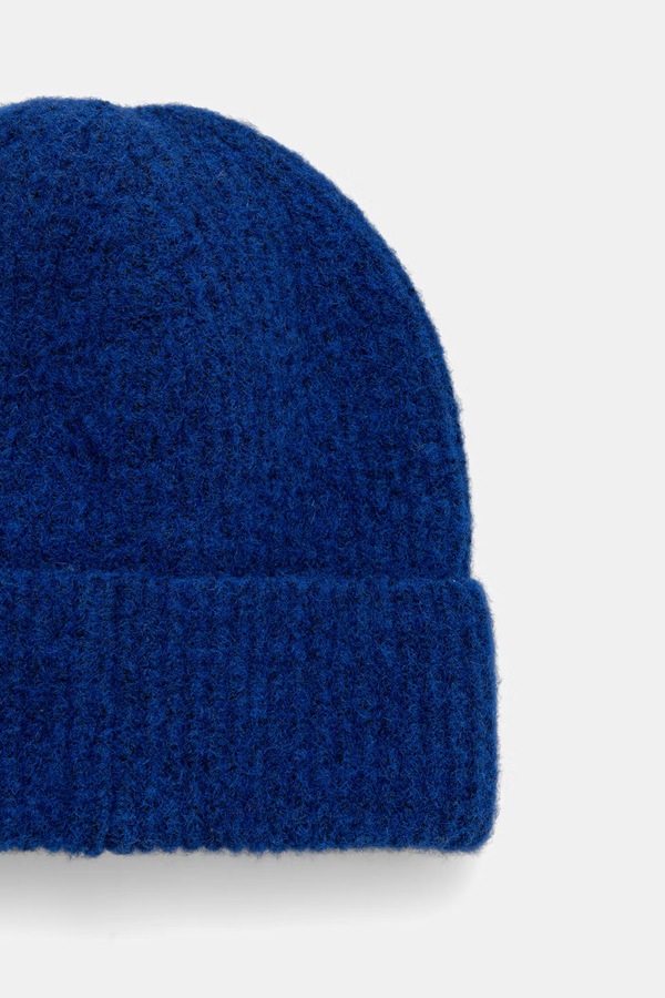 Шапка beanie жіноча з додаванням вовни Medicine колір блакитний фото 3