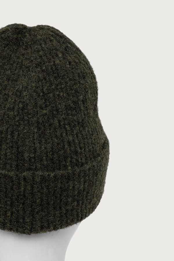 Шапка beanie жіноча з додаванням вовни Medicine колір зелений фото 3