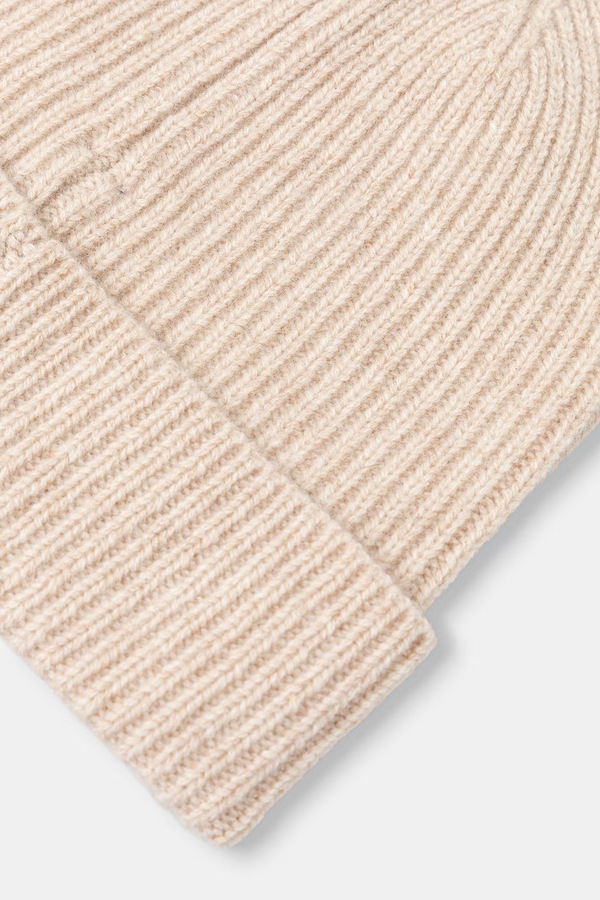 Шапка beanie жіноча із мериносової вовни Medicine колір бежевий фото 3