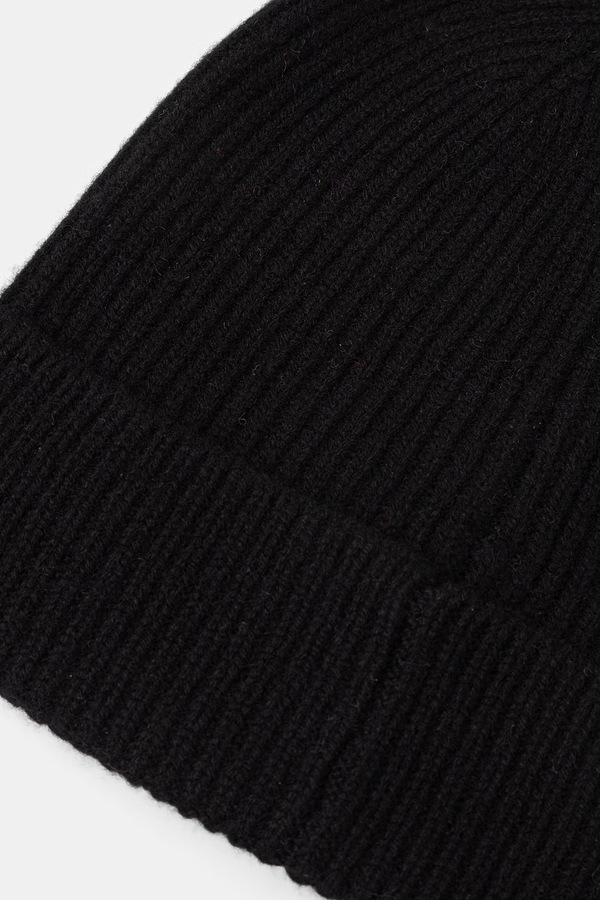 Шапка beanie жіноча із мериносової вовни Medicine колір чорний фото 3