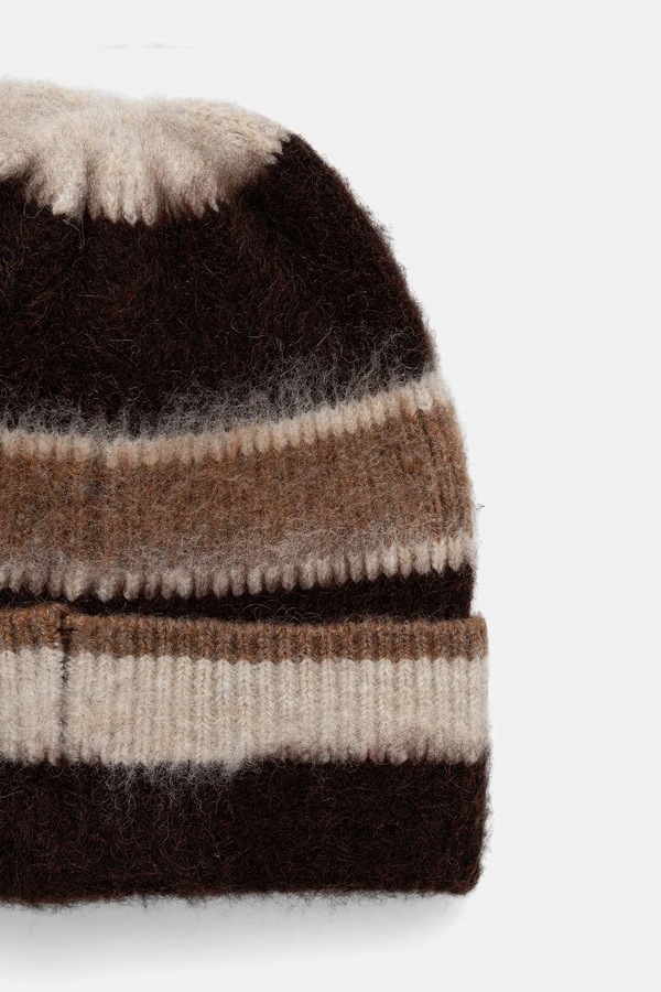 Шапка beanie жіноча з додаванням вовни Medicine колір коричневий фото 3