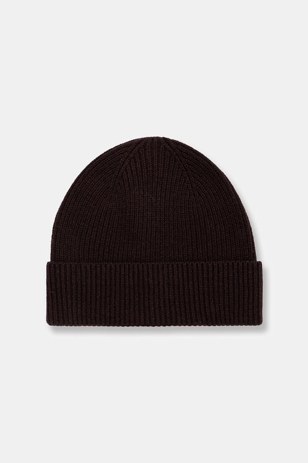 Шапка beanie чоловіча із мериносової вовни Medicine колір коричневий