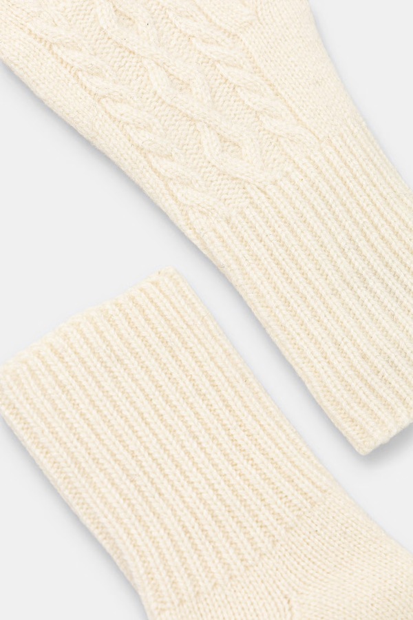 Рукавиці жіночі вовняні Medicine колір бежевий фото 3