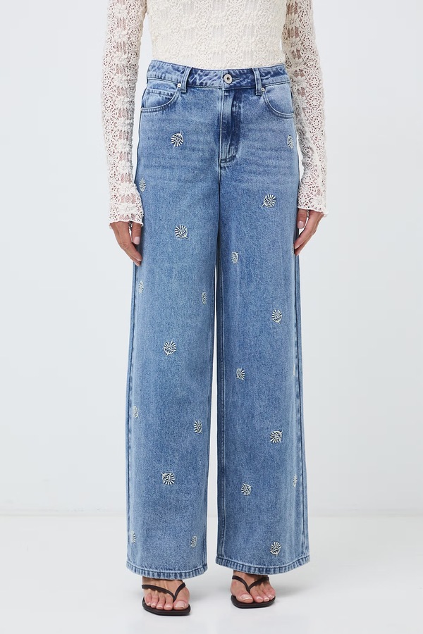 Джинси wide leg жіночі Medicine колір блакитний