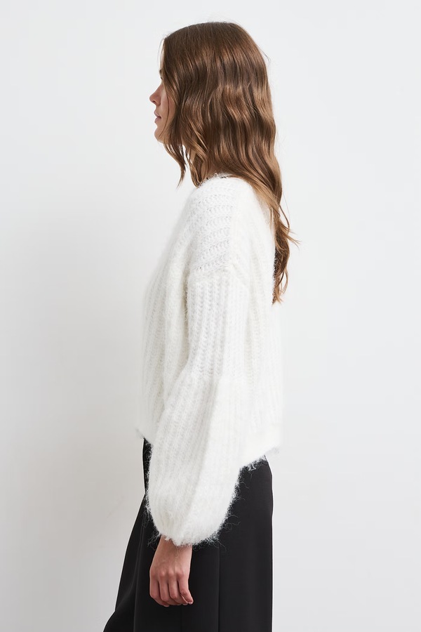 Светр жіночий з додаванням вовни Medicine колір бежевий фото 3