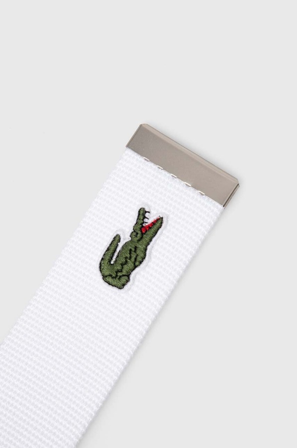 Ремень мужской Lacoste цвет белый