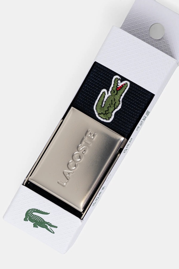 Ремень мужской Lacoste цвет темно-синий фото 2