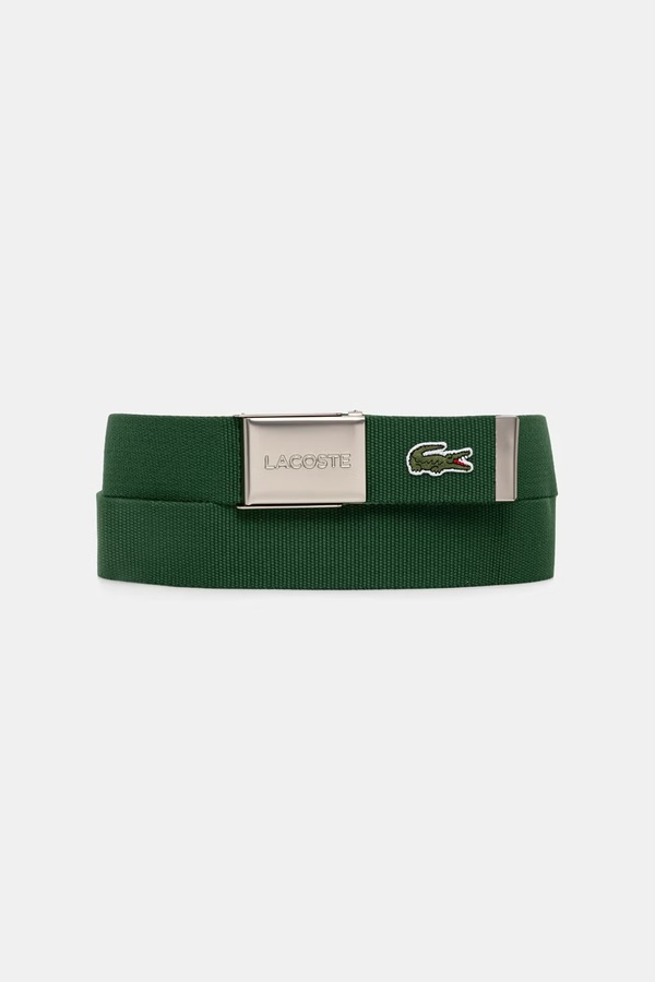 Ремінь чоловічий Lacoste колір зелений фото 2