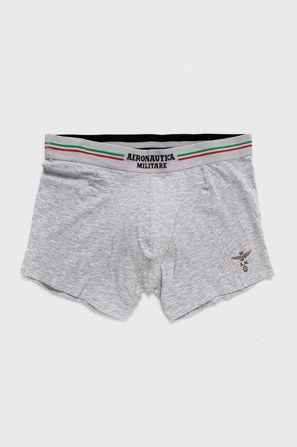 Боксери Aeronautica Militare (2-pack) колір сірий фото 2