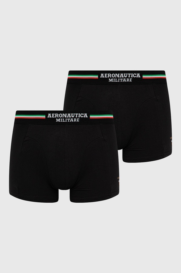 Боксеры Aeronautica Militare (2-pack) цвет черный