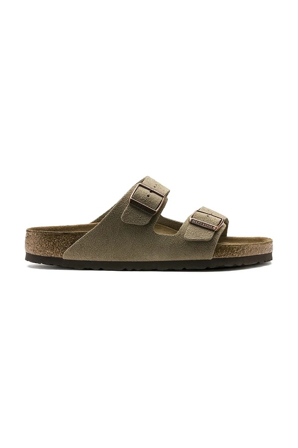 Жіноче замшеве Birkenstock Arizona SFB Suede колір бежевий