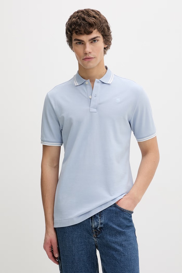 Поло G-Star Raw колір сірий