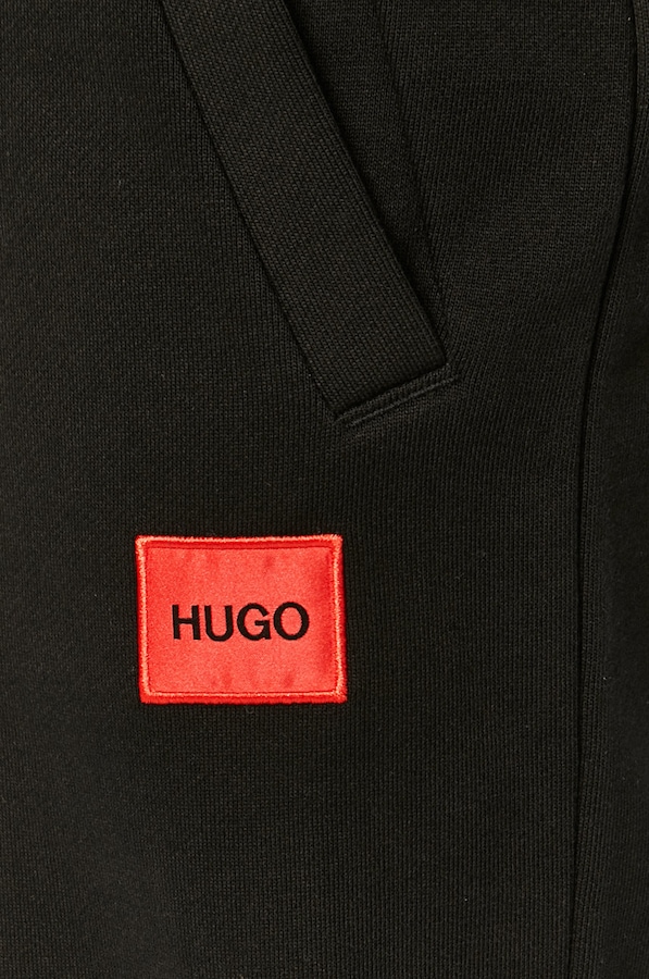 Спортивні штани чоловічі бавовняні HUGO Doak212 колір чорний фото 4