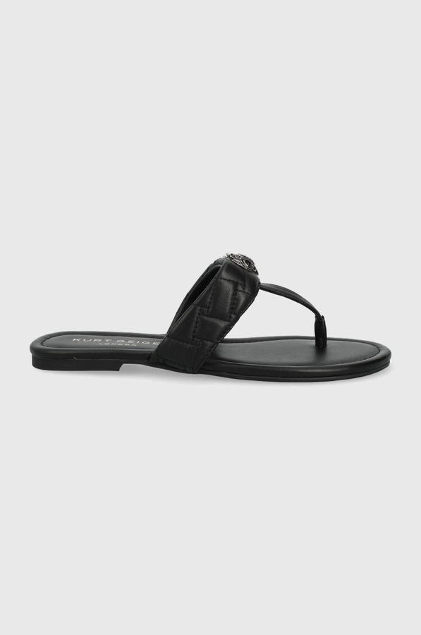 Кожаные вьетнамки Kurt Geiger London цвет черный