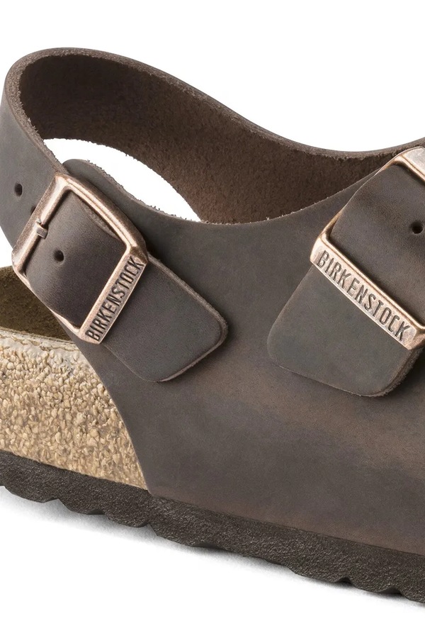 Шкіряні сандалі Birkenstock Milano колір коричневий фото 2