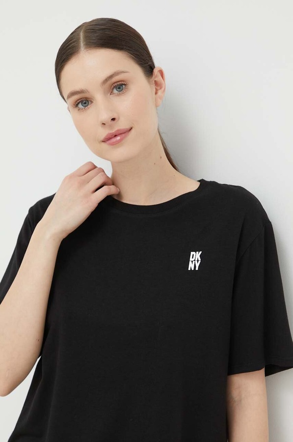 Піжама DKNY колір чорний фото 2