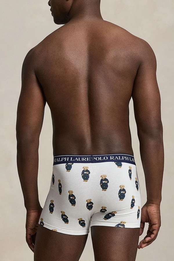 Боксери чоловічі бавовняні з еластаном 3 шт. Polo Ralph Lauren колір блакитний фото 2