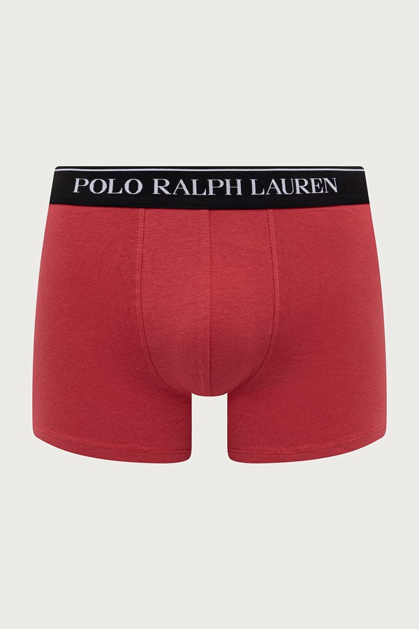 Боксери чоловічі бавовняні з еластаном 3 шт. Polo Ralph Lauren колір блакитний