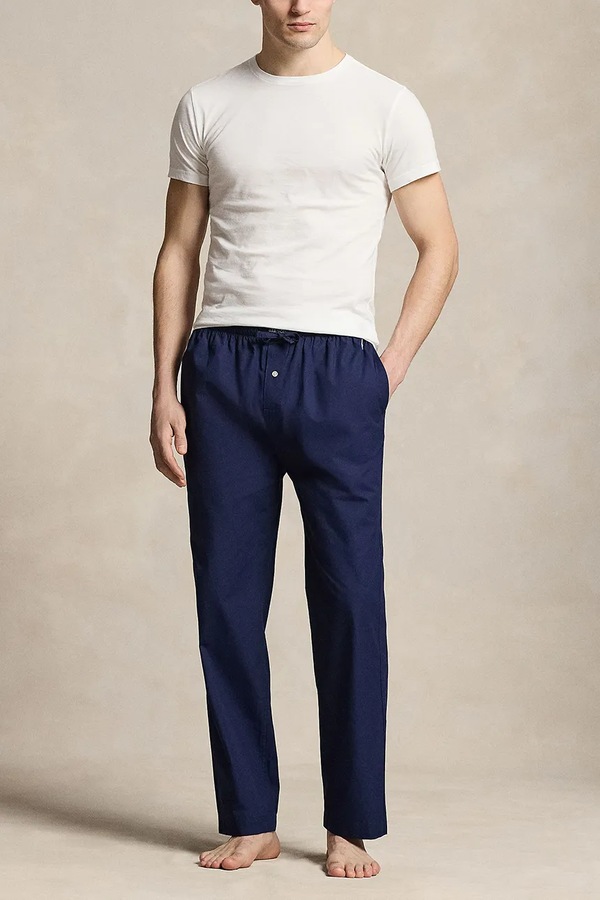 Пижамные брюки мужские хлопковые Polo Ralph Lauren цвет темно-синий фото 2