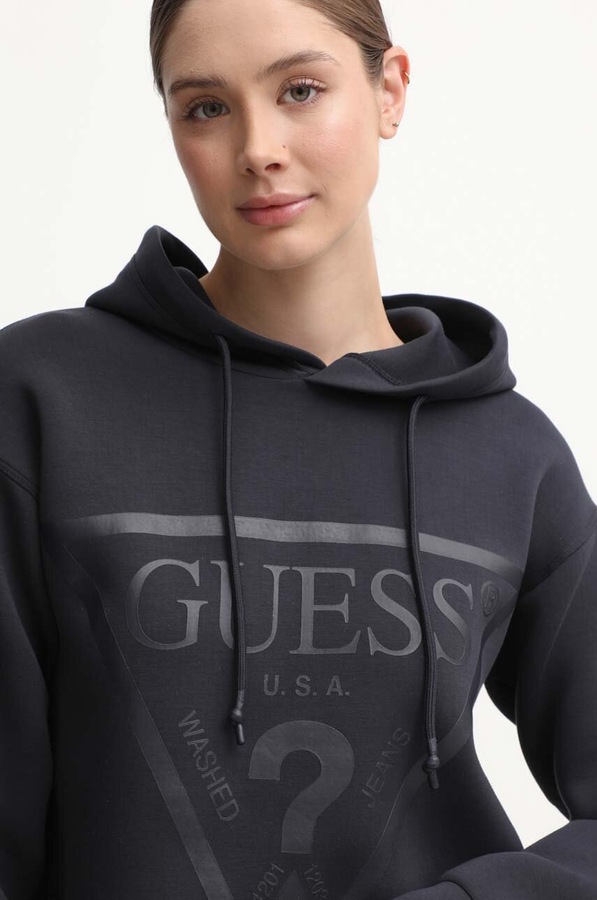 Кофта Guess колір чорний фото 4
