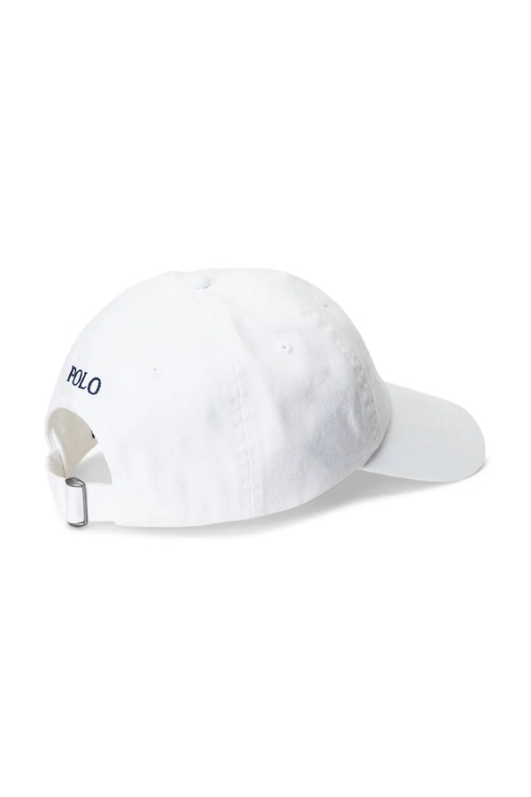 Бейсболка жіноча бавовняна Polo Ralph Lauren колір білий