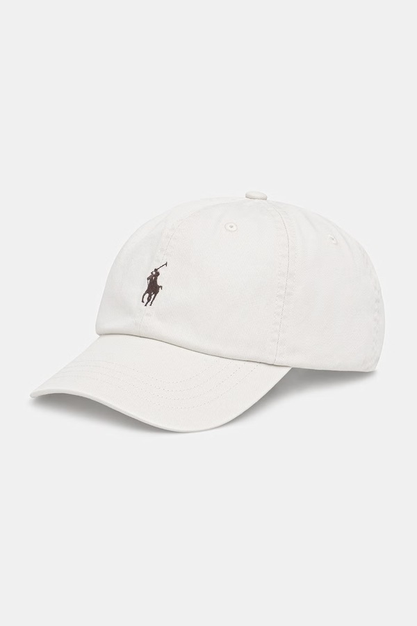 Бейсболка женская хлопковая Polo Ralph Lauren цвет серый