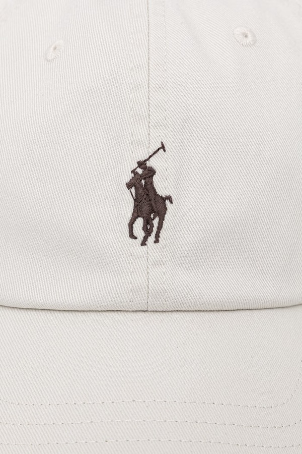Бейсболка жіноча бавовняна Polo Ralph Lauren колір сірий