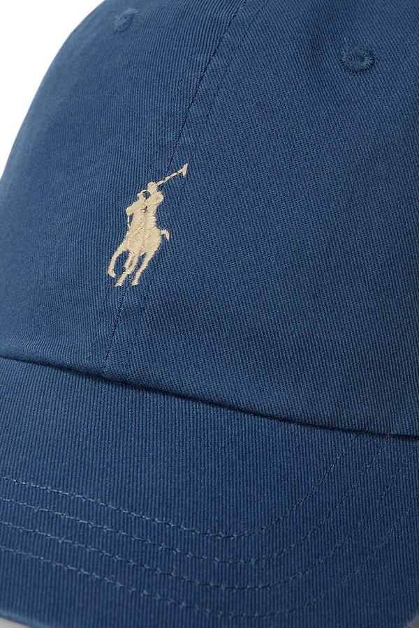Бейсболка жіноча бавовняна Polo Ralph Lauren колір темно-синій фото 3