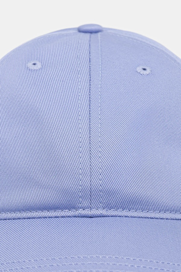 Бейсболка бавовняна Lacoste колір блакитний