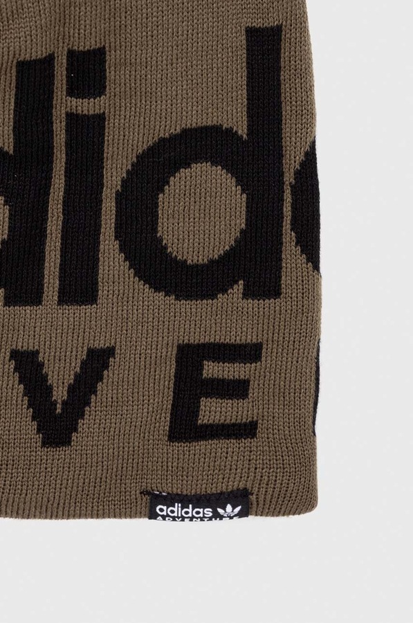Шапка adidas Originals колір зелений фото 3