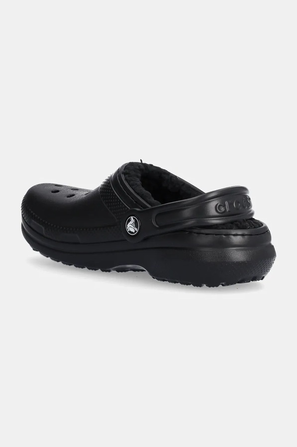 Дитячі шльопанці Crocs Lined 207010 колір чорний фото 3