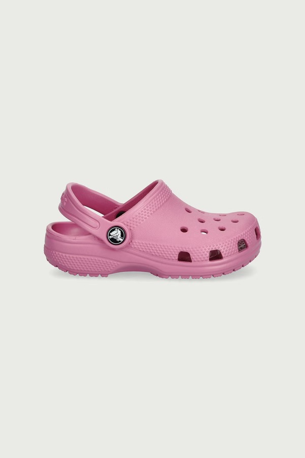 Шльопанці дитячі Crocs колір рожевий