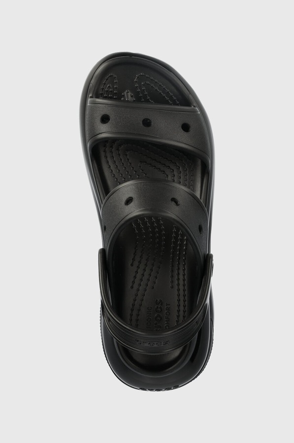 Шльопанці Crocs Classic Mega Crush Sandal колір чорний фото 4