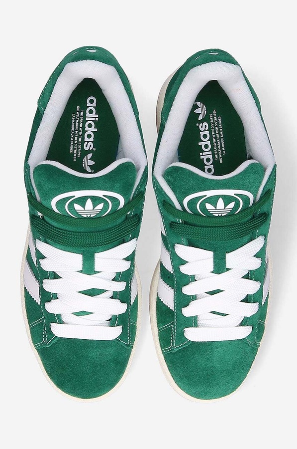 Замшеві кросівки adidas Originals Campus 00s колір зелений фото 4