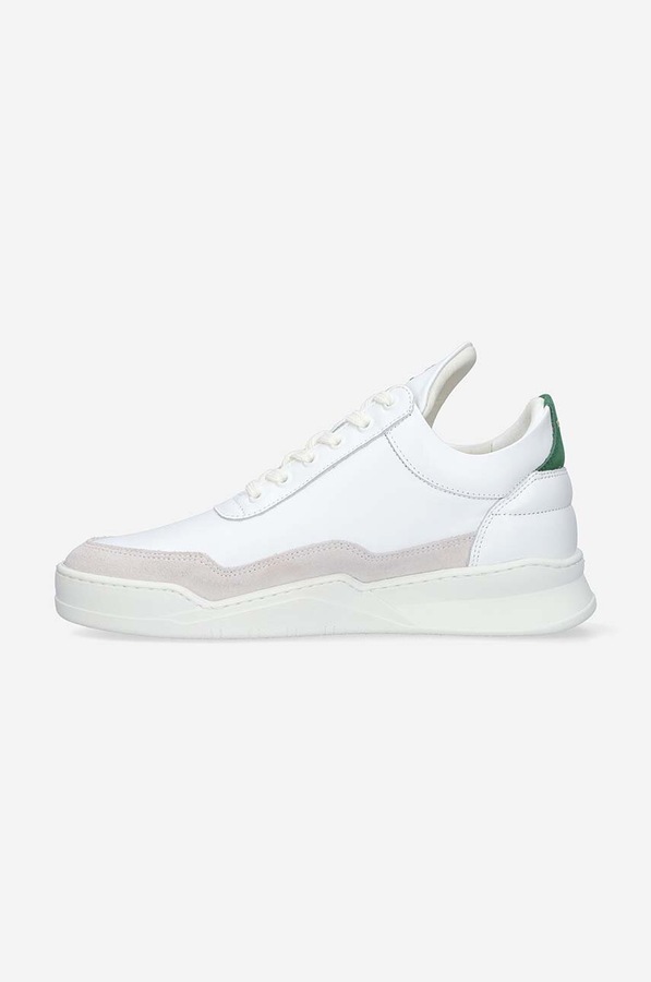 Шкіряні кросівки Filling Pieces Low Top Ghost колір білий фото 2