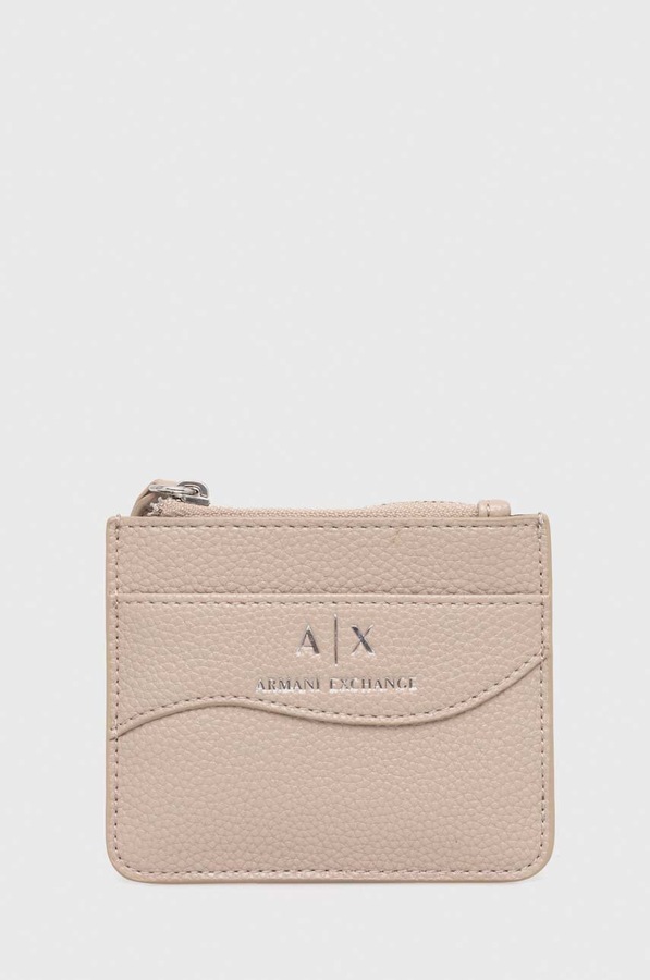 Гаманець Armani Exchange колір бежевий