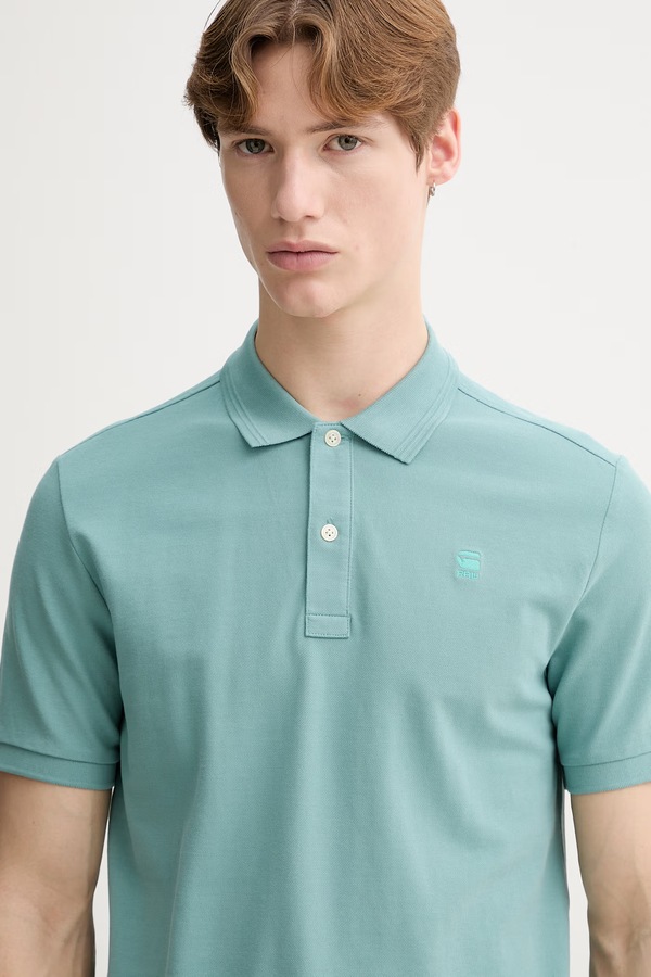 Поло G-Star Raw колір сірий фото 4