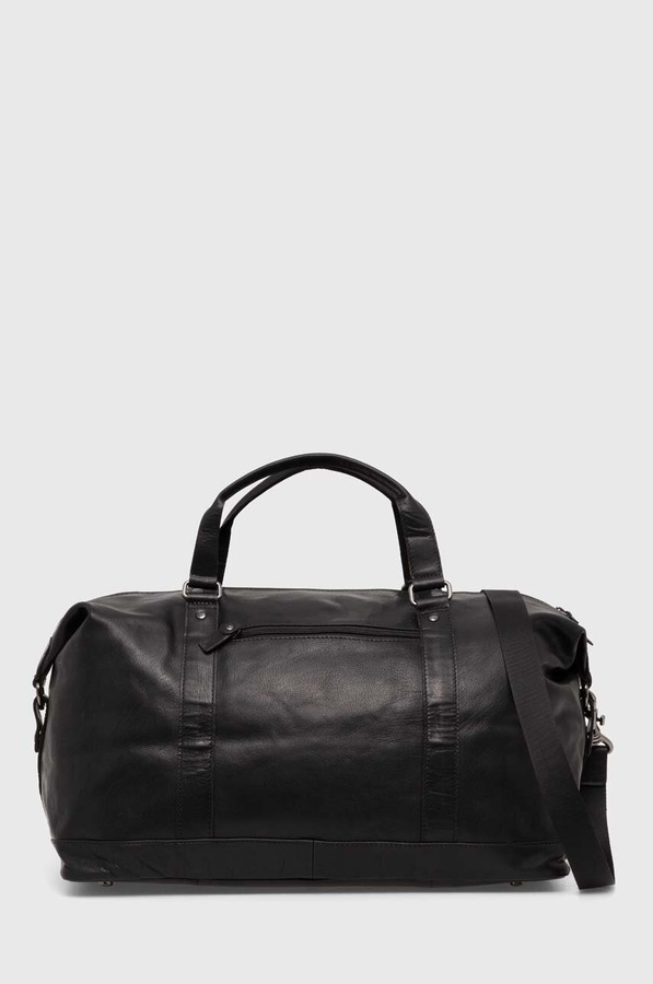 Шкіряна сумка Aeronautica Militare 45 x 31 x 23 cm колір чорний фото 3