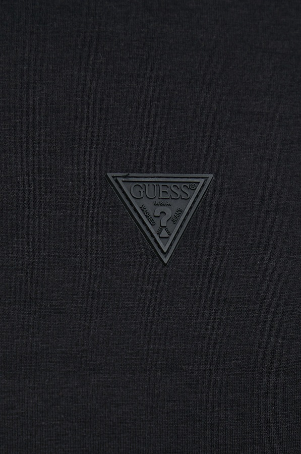 Футболка чоловіча з бавовною Guess HEDLEY колір чорний фото 4