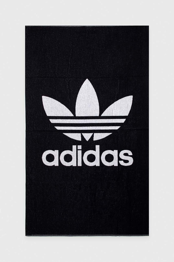 Бавовняний рушник adidas Originals колір чорний