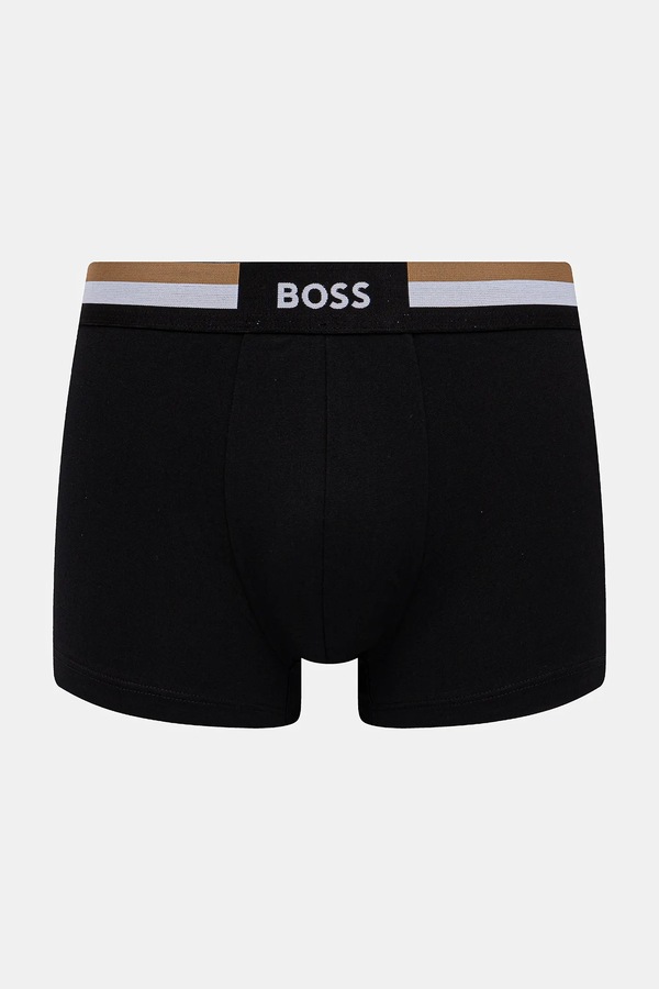 Боксери чоловічі з бавовною Trunk 3P Motion 3 шт. BOSS колір чорний фото 4