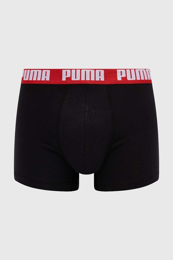 Облягаючі боксери чоловічі бавовняні з еластаном Everyday Basic 2 шт. Puma колір червоний