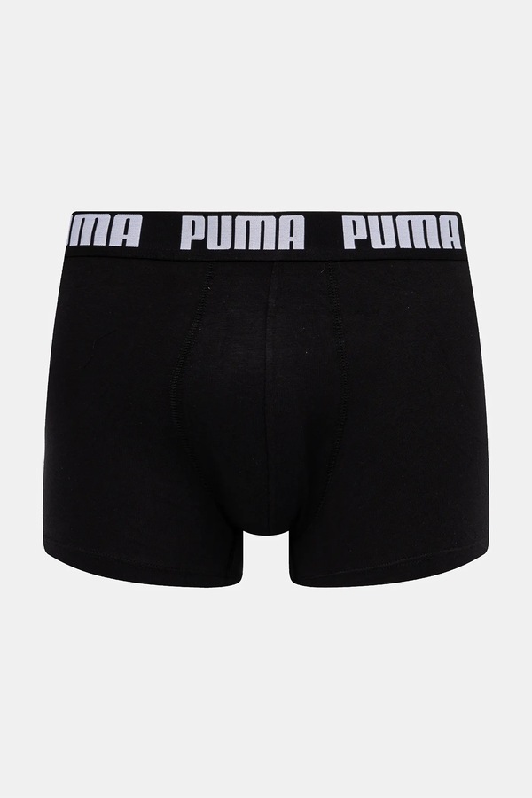 Облягаючі боксери чоловічі бавовняні з еластаном Everyday Basic 2 шт. Puma колір чорний фото 2