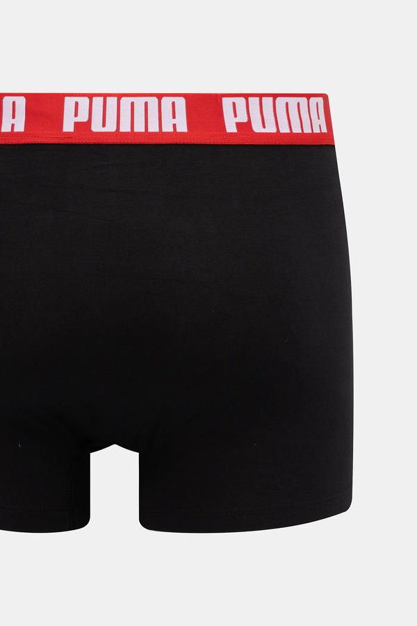 Облягаючі боксери чоловічі бавовняні з еластаном Everyday Basic 2 шт. Puma колір чорний фото 4
