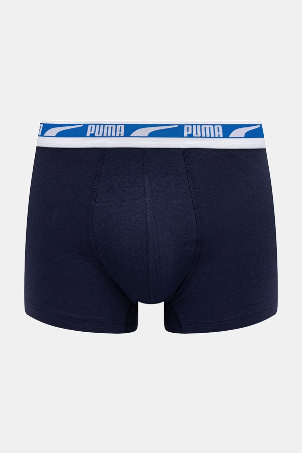 Боксери чоловічі бавовняні з еластаном Everyday Logo 2 шт. Puma колір блакитний