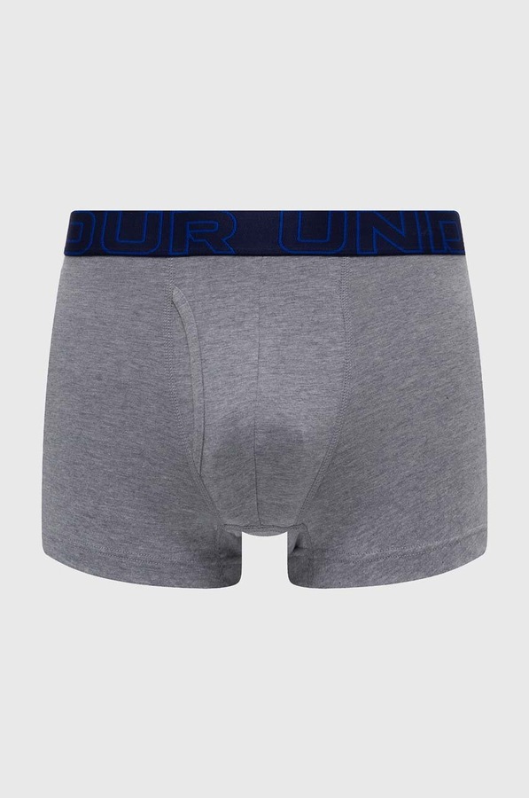 Боксери чоловічі 83 Perf Cotton 3in 3 шт. Under Armour колір темно-синій фото 3