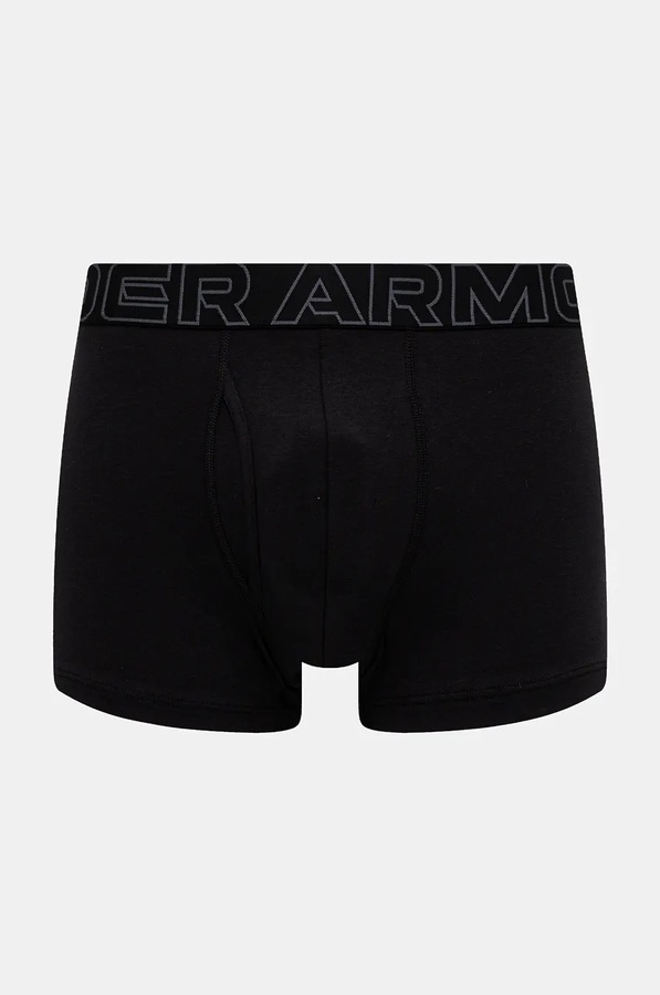 Боксери чоловічі 83 Perf Cotton 3in 3 шт. Under Armour колір сірий фото 2