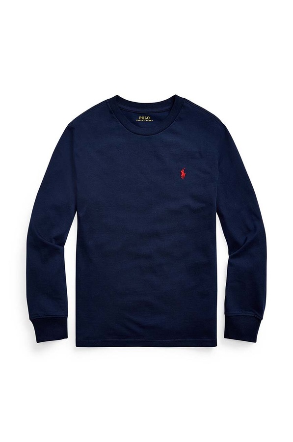Дитяча бавовняна кофта Polo Ralph Lauren колір синій фото 2