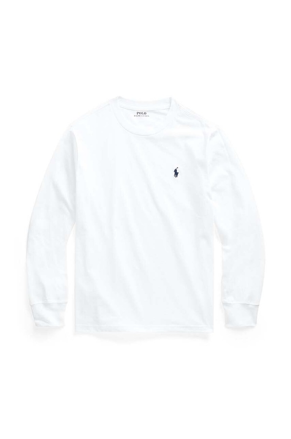 Детская хлопковая кофта Polo Ralph Lauren цвет белый фото 2